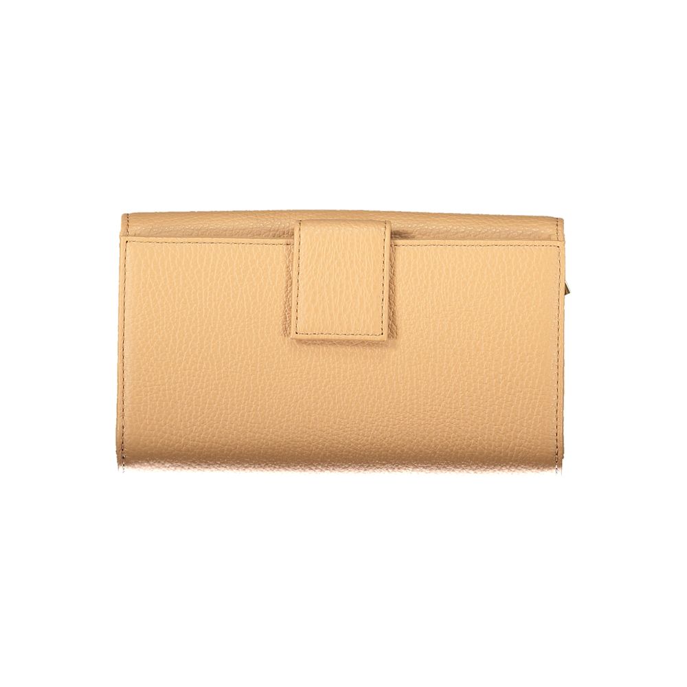 Portefeuille en cuir marron Coccinelle
