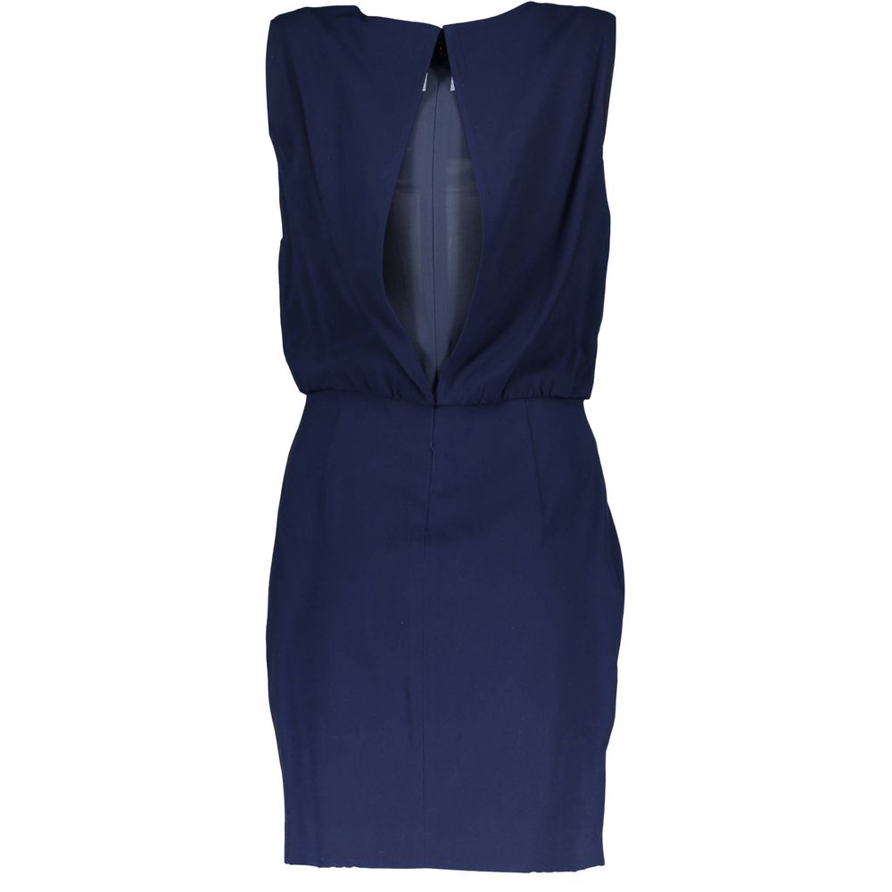 Gant blauwe viscose jurk