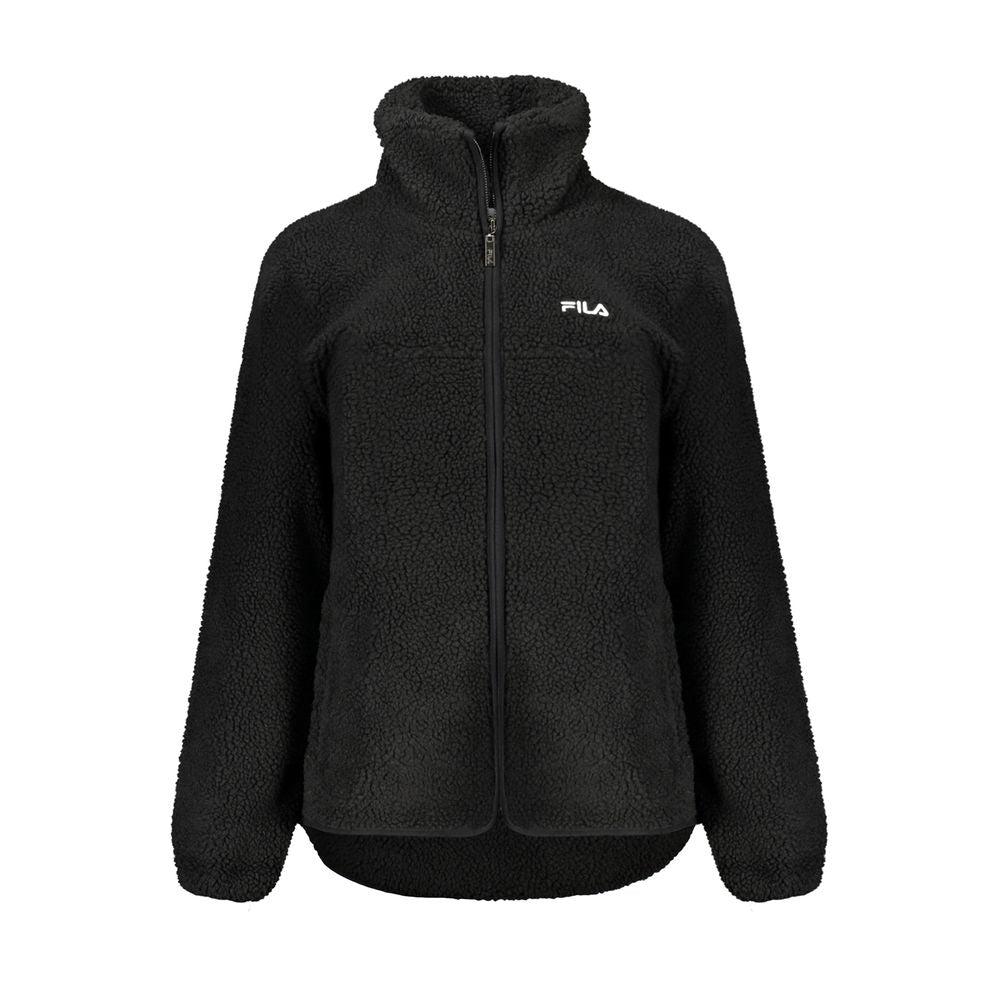 Fila zwarte polyester jassen en overjassen