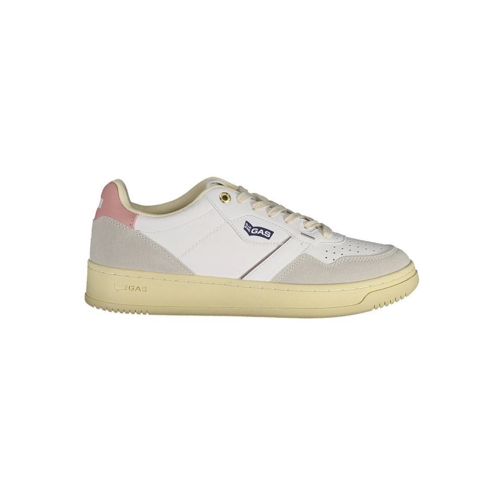 Sneaker van kunstleer in de kleur Gas White