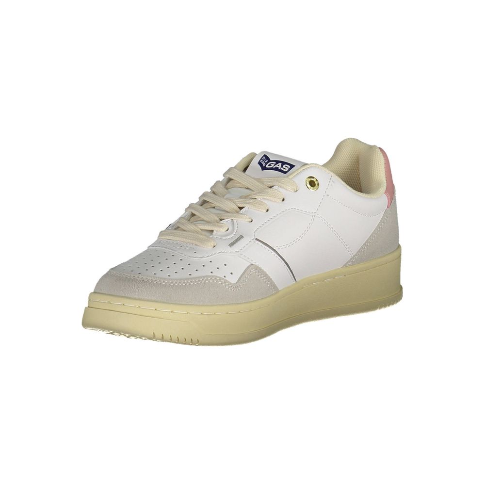 Sneaker van kunstleer in de kleur Gas White