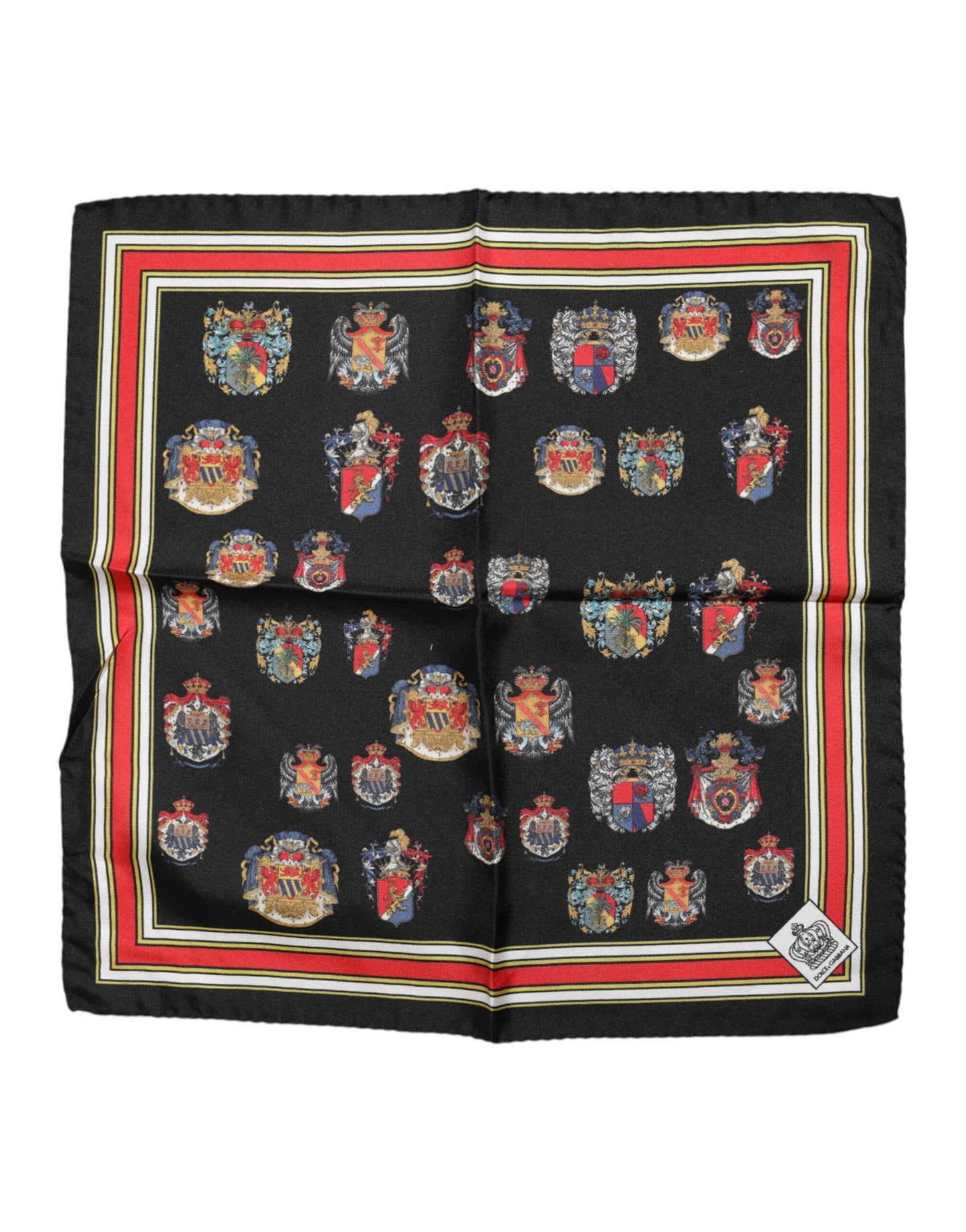 Dolce & Gabbana Multicolor Zijden Vierkante Heren Foulard Sjaal