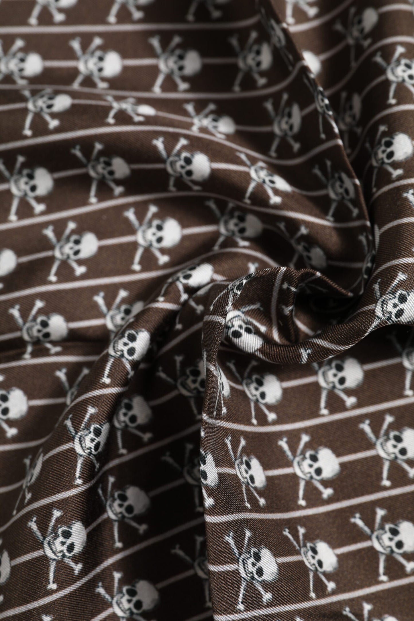 Foulard carré en soie marron Dolce & Gabbana pour homme
