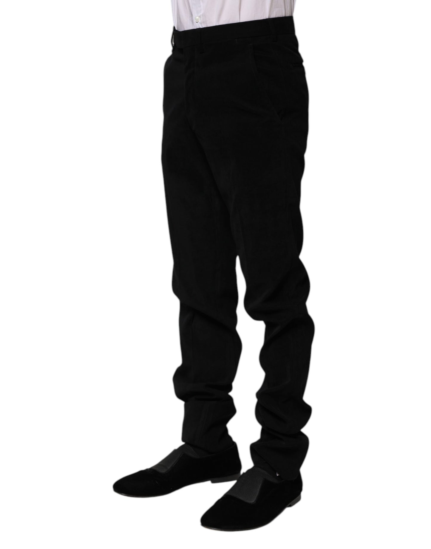 Pantalon habillé noir taille mi-hauteur BENCIVENGA