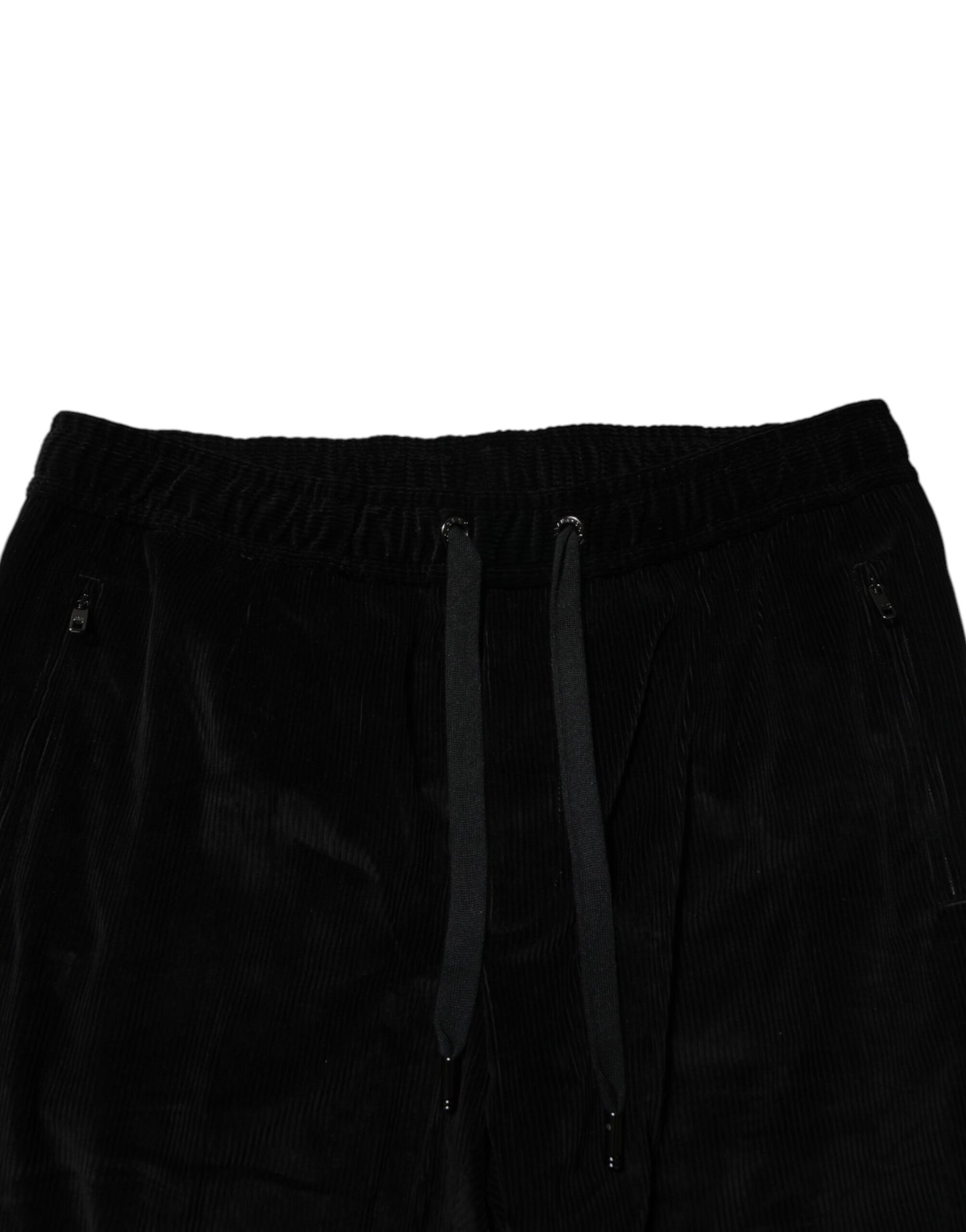 Pantalon de jogging en coton noir pour homme Dolce & Gabbana