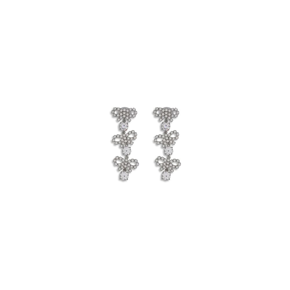 Boucles d'oreilles pendantes autoportrait avec nœuds