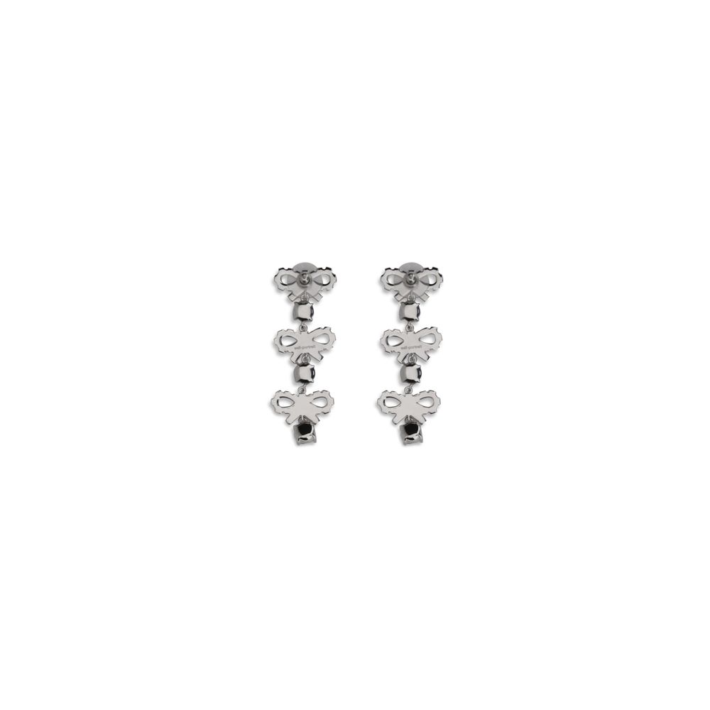 Boucles d'oreilles pendantes autoportrait avec nœuds