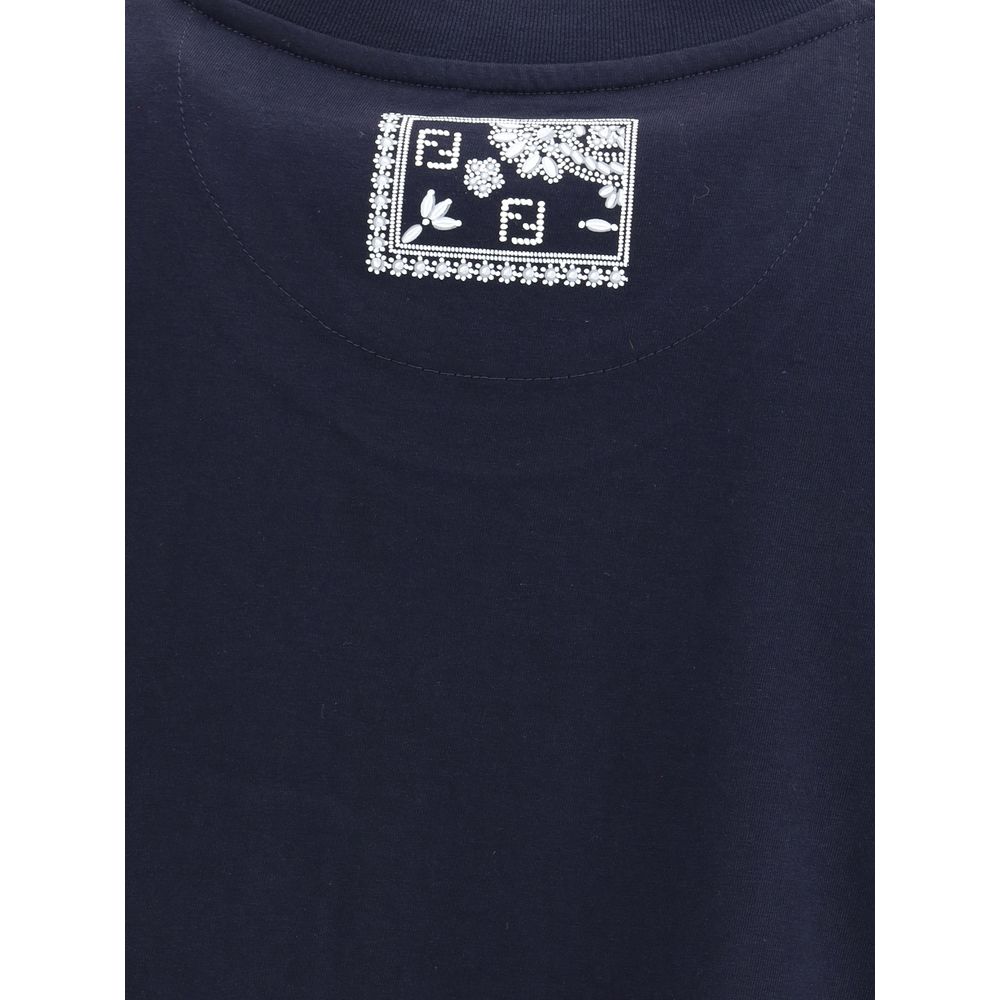 T-shirt Fendi avec poche à imprimé bandana