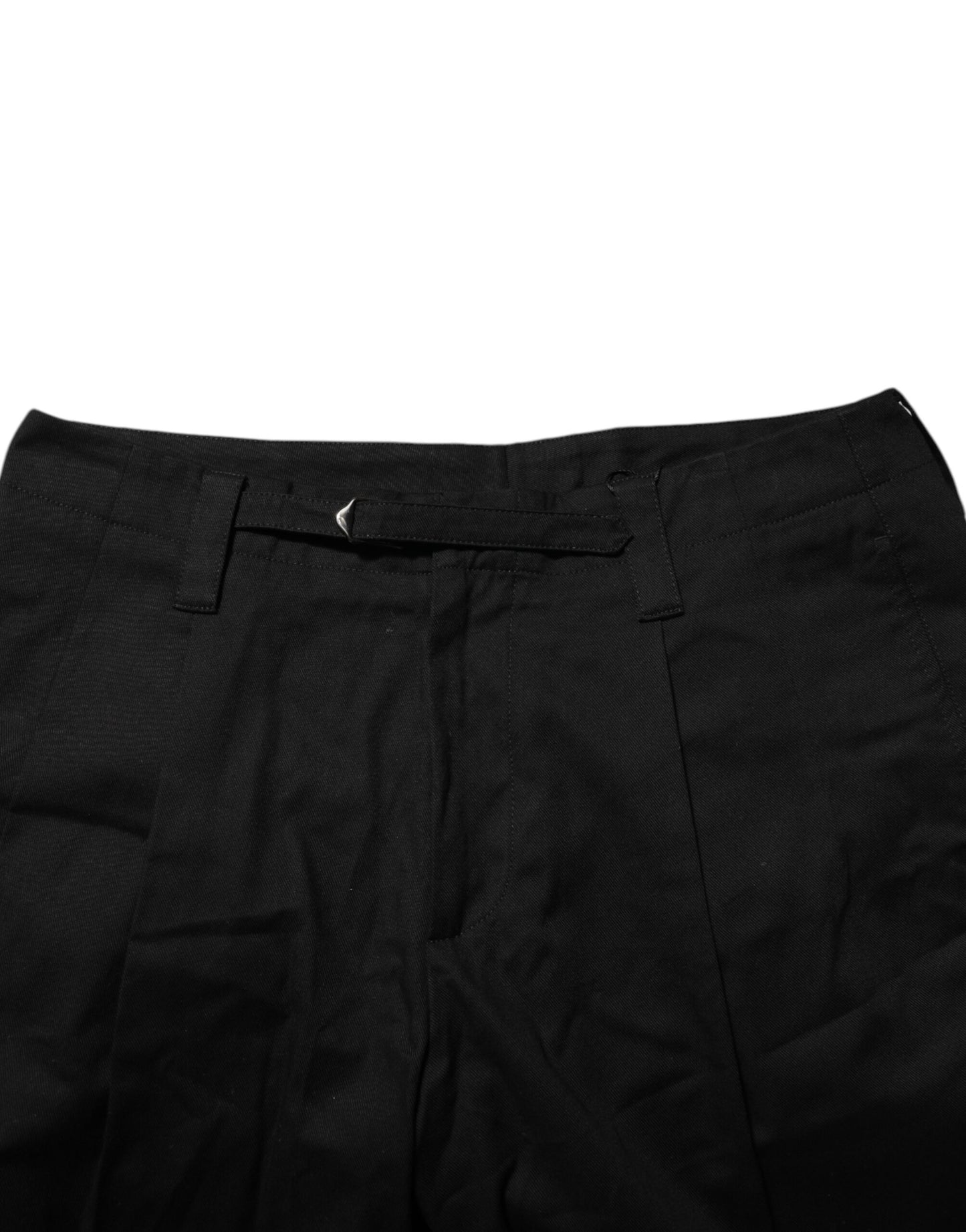 Shorts Bermuda pour homme en coton noir, longueur genou, Dolce & Gabbana