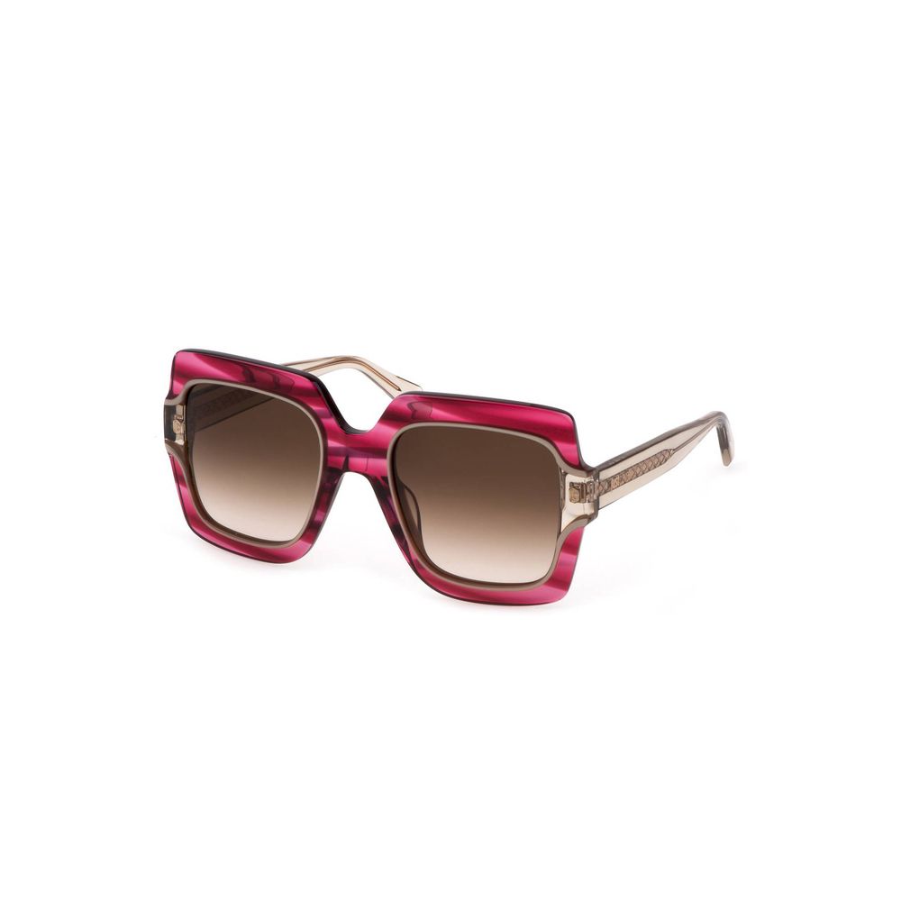 Lunettes de soleil pour femme en plastique rouge Just Cavalli