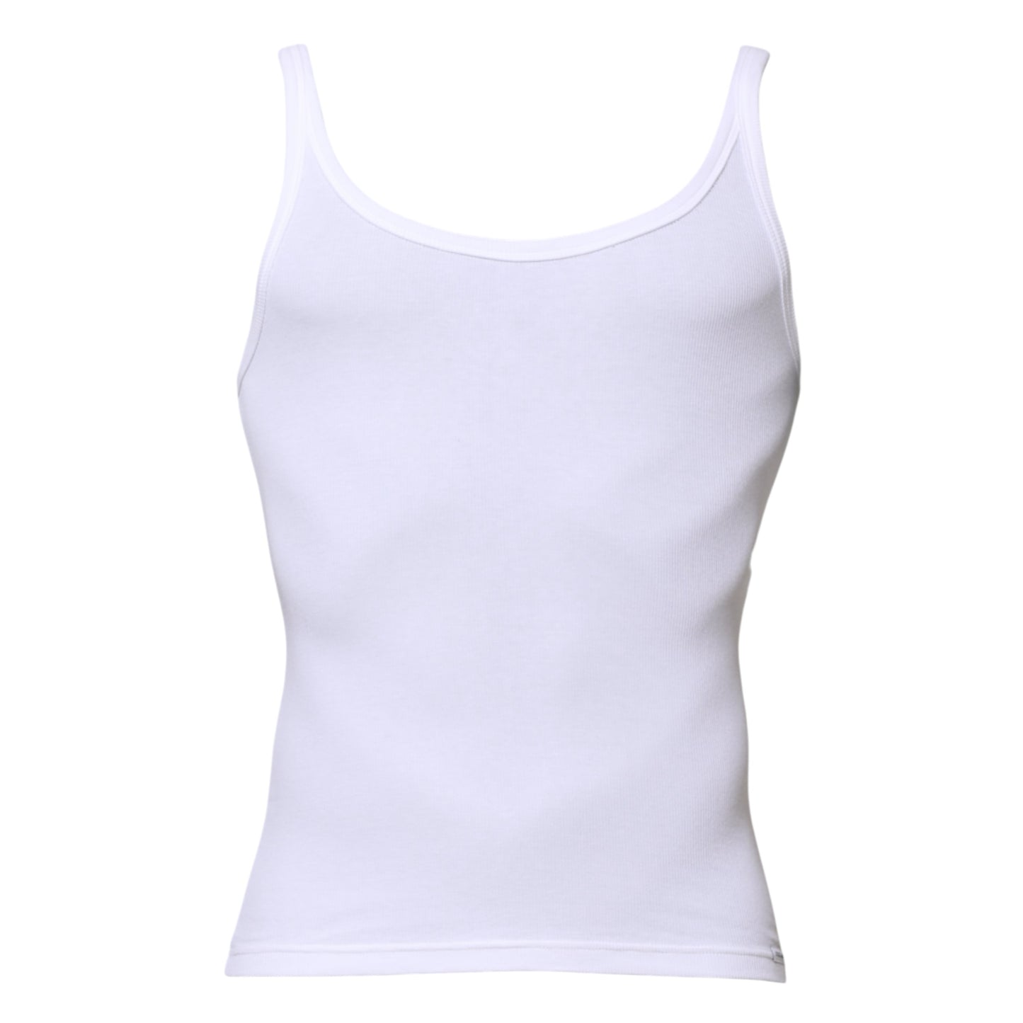 Dolce & Gabbana White Sleeveless Round Neck Men Tank T-shirt