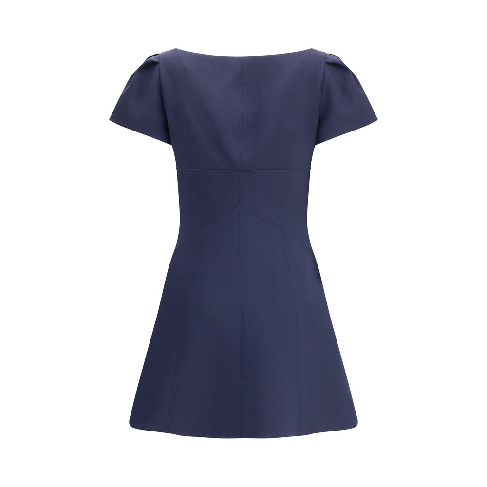 Robe courte Alexander McQueen avec manches courtes bouffantes