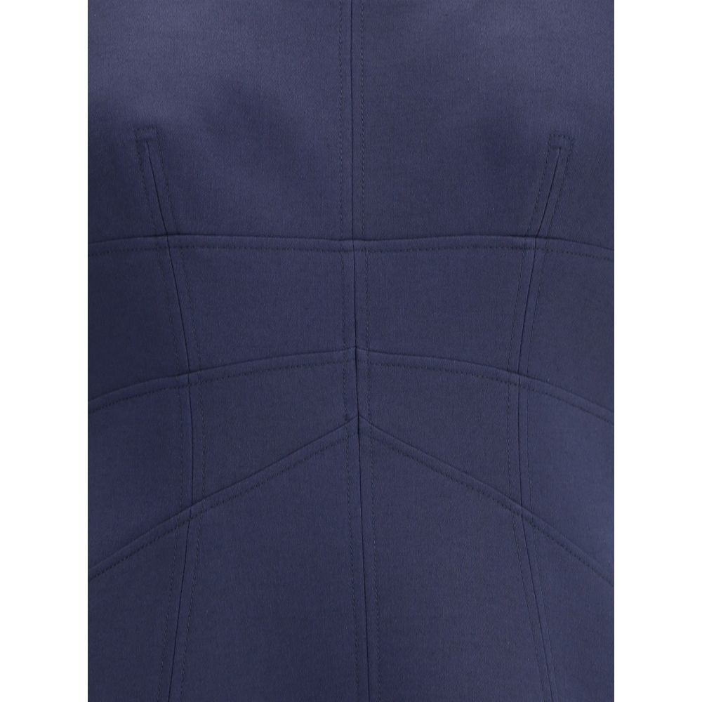 Robe courte Alexander McQueen avec manches courtes bouffantes