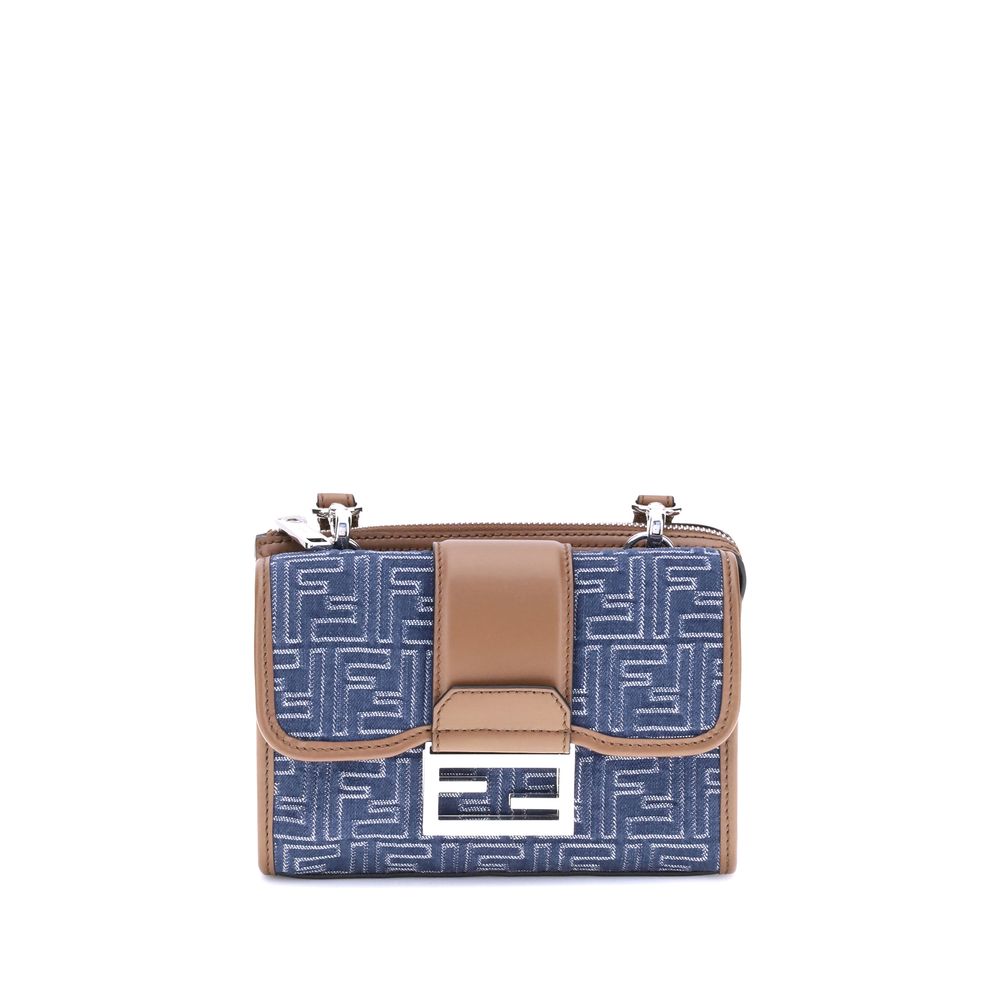 Fendi Baguette denim schoudertas