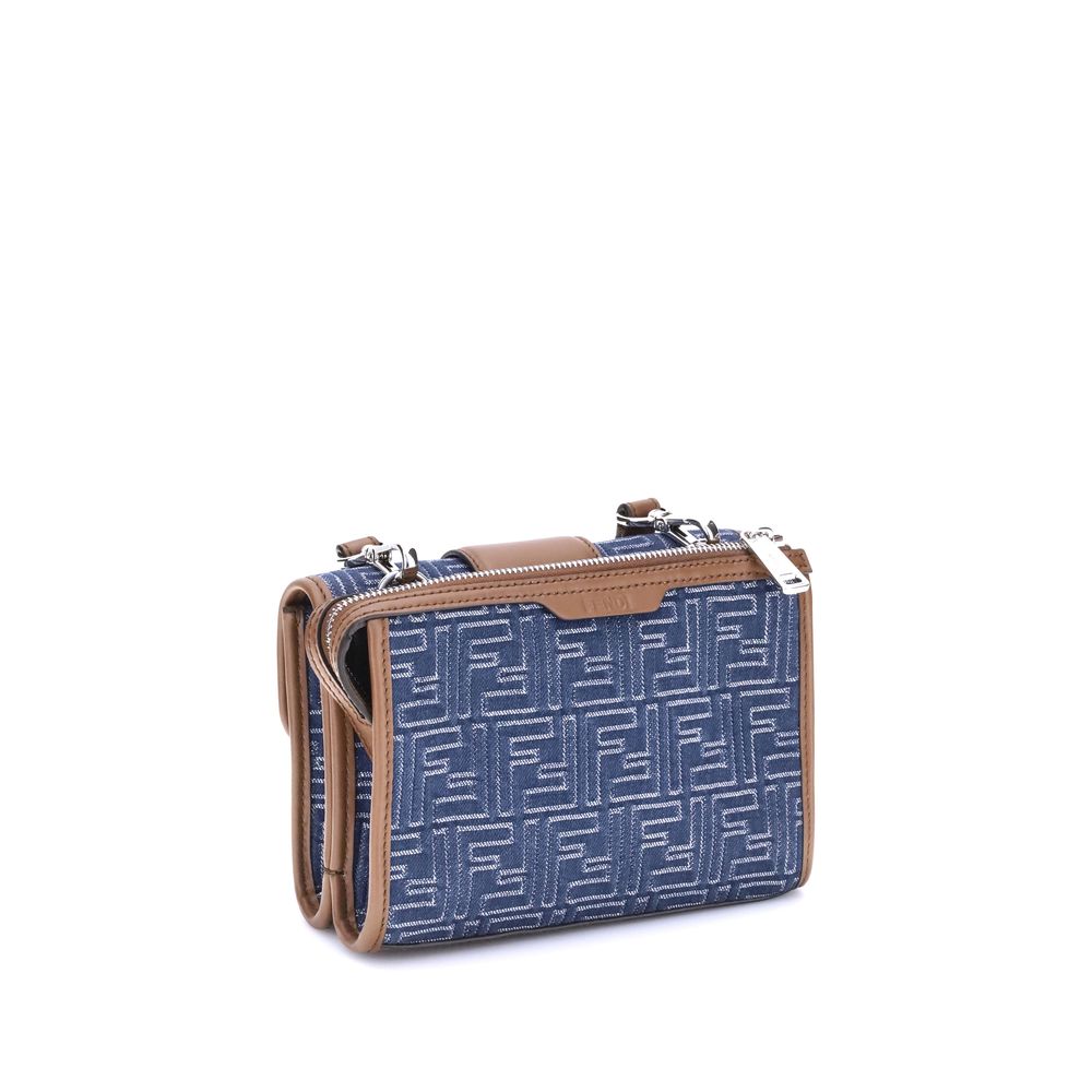 Fendi Baguette denim schoudertas