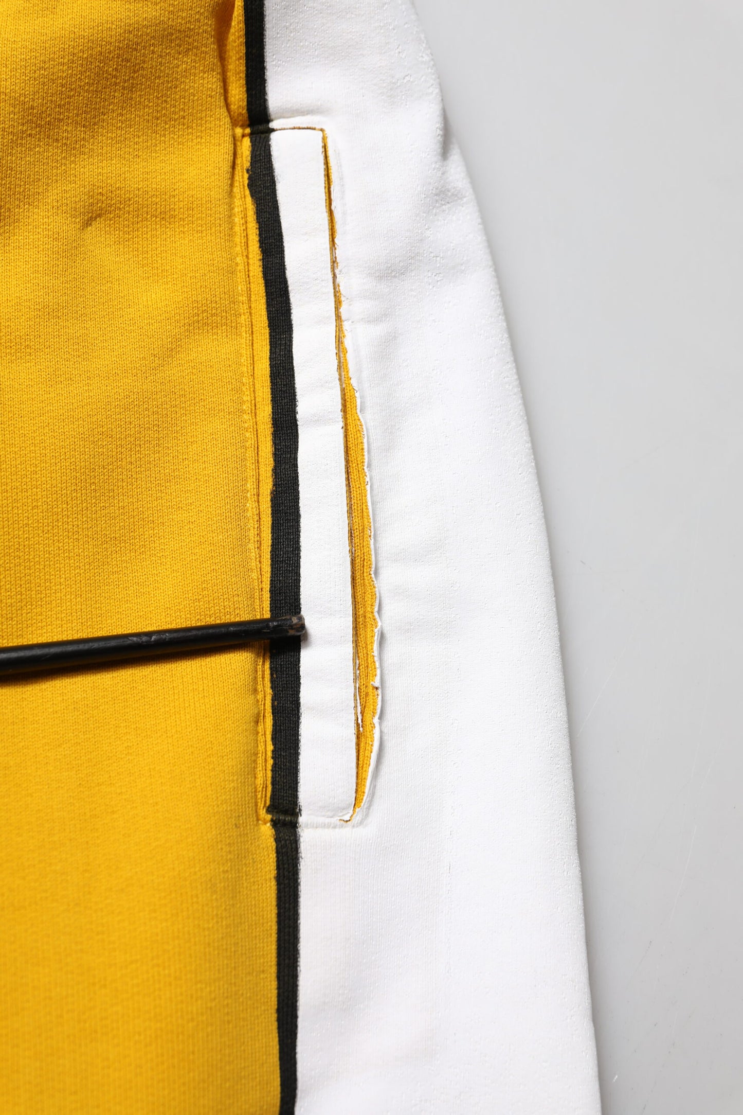 Pantalon de survêtement skinny en coton jaune Dolce & Gabbana