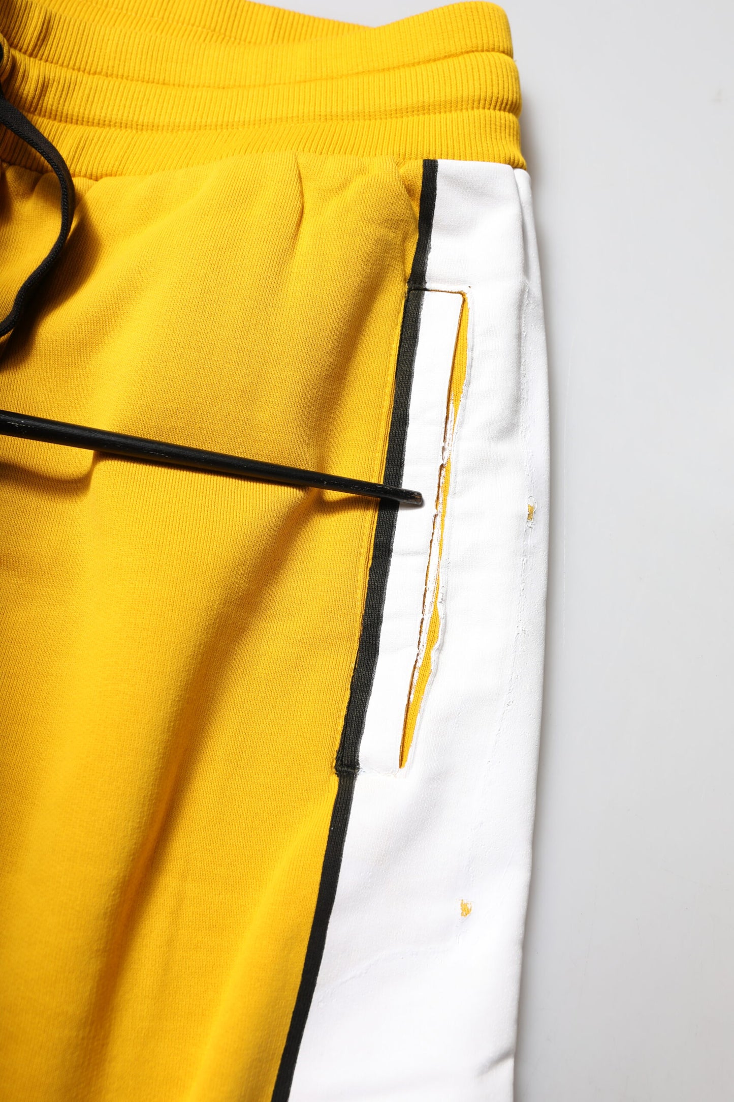 Pantalon de jogging en coton jaune imprimé Dolce & Gabbana