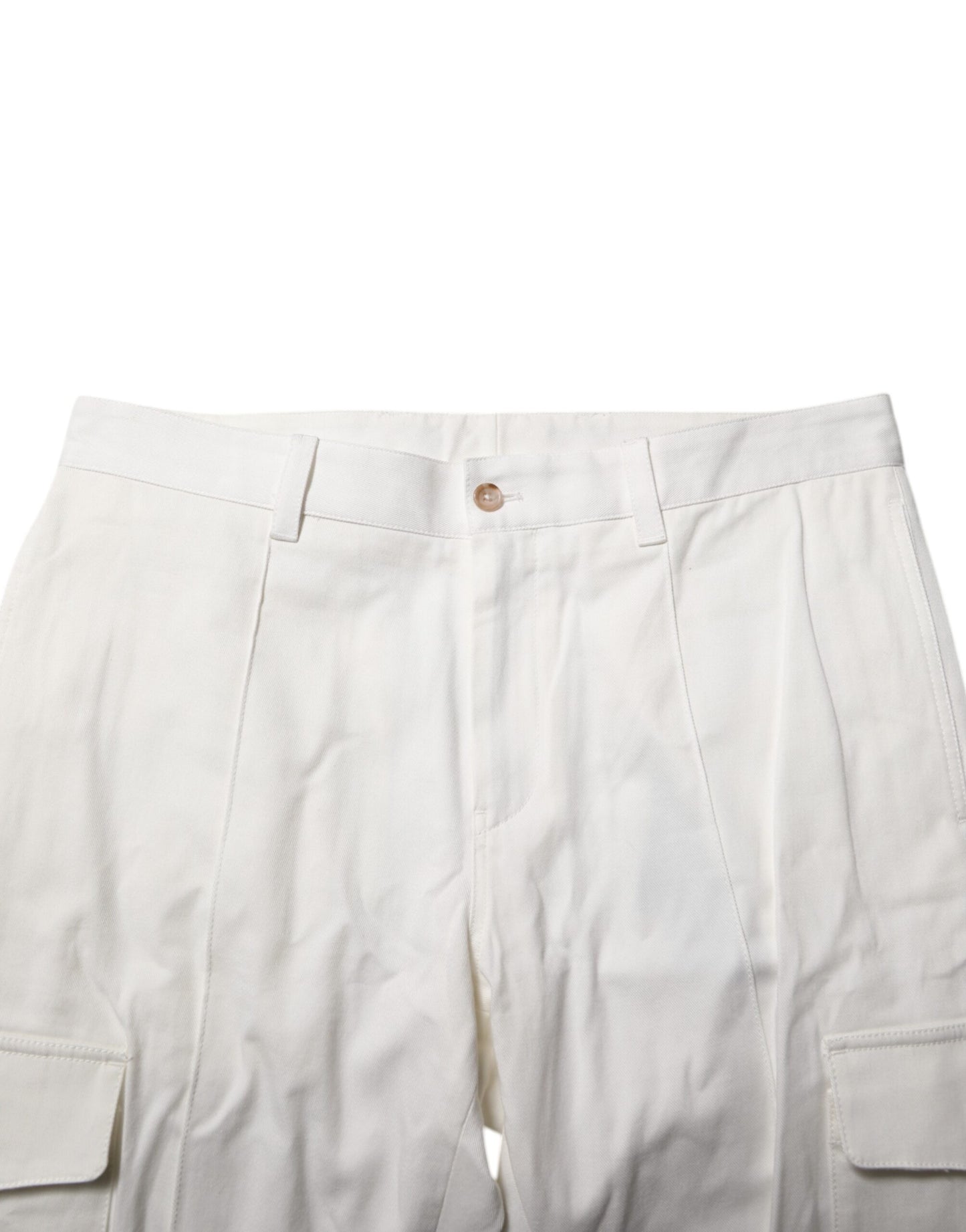 Pantalon cargo skinny en coton blanc Dolce & Gabbana pour homme