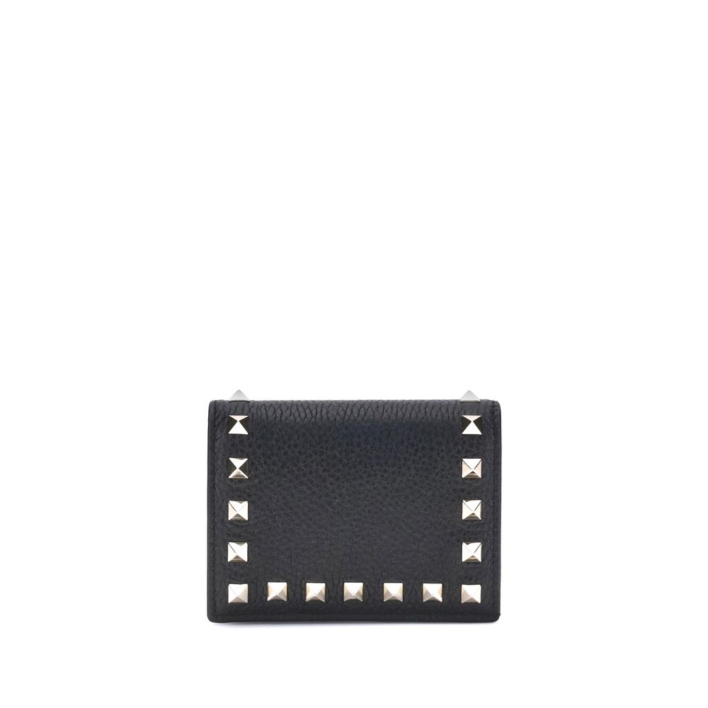 Portefeuille en cuir Rockstud Valentino Garavani