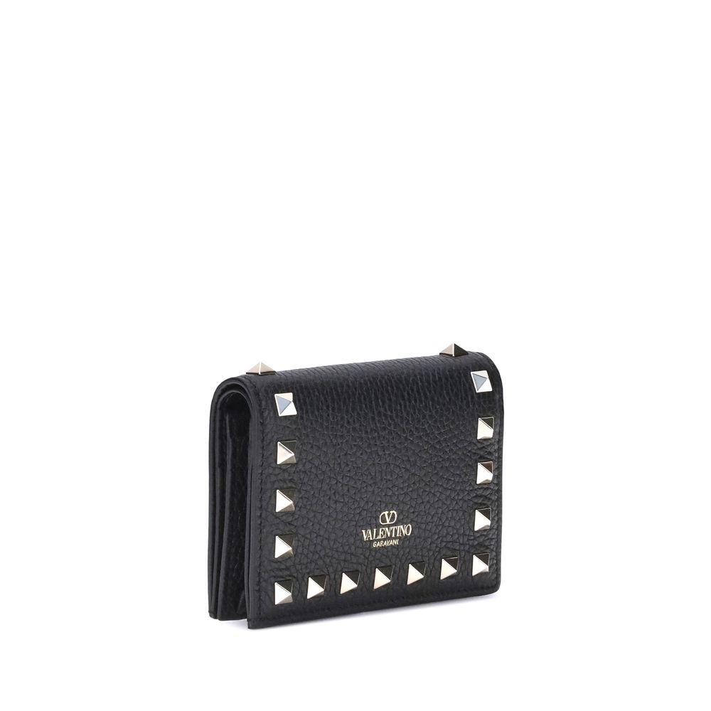 Portefeuille en cuir Rockstud Valentino Garavani