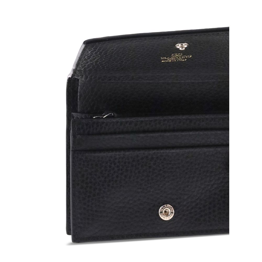 Portefeuille en cuir Rockstud Valentino Garavani
