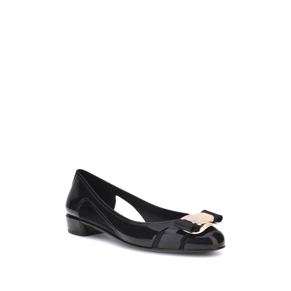 Ferragamo Ballerine en caoutchouc