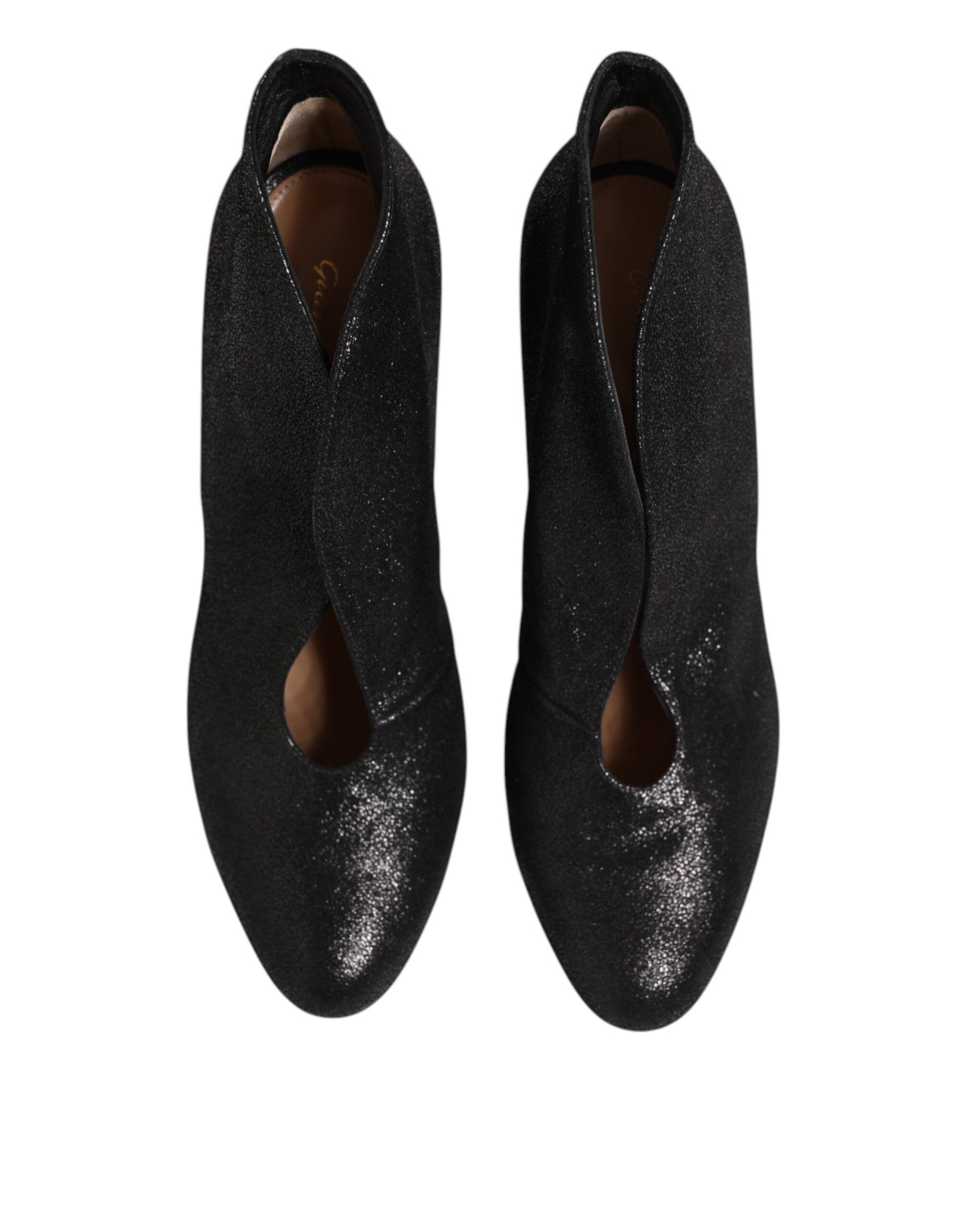 Escarpins à talons aiguilles Gianvito Rossi en noir métallisé