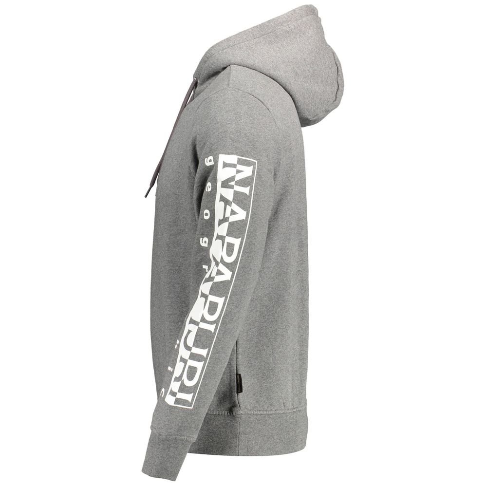 Sweatshirt à capuche Napapijri en coton gris pour homme