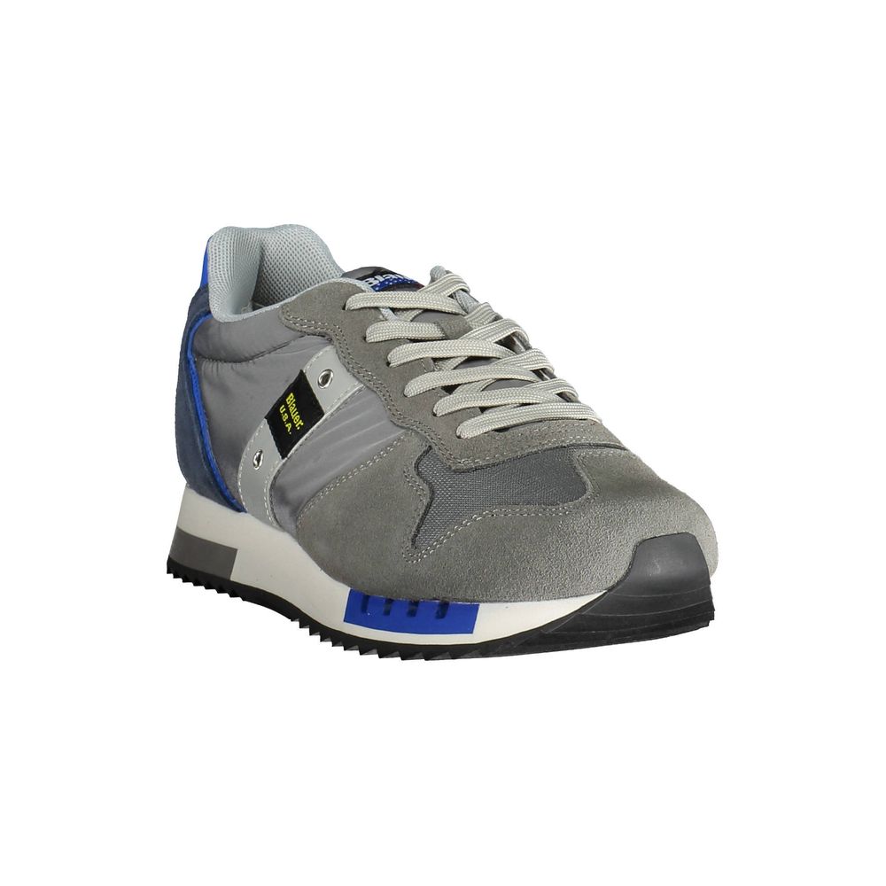 Baskets en polyester gris Blauer