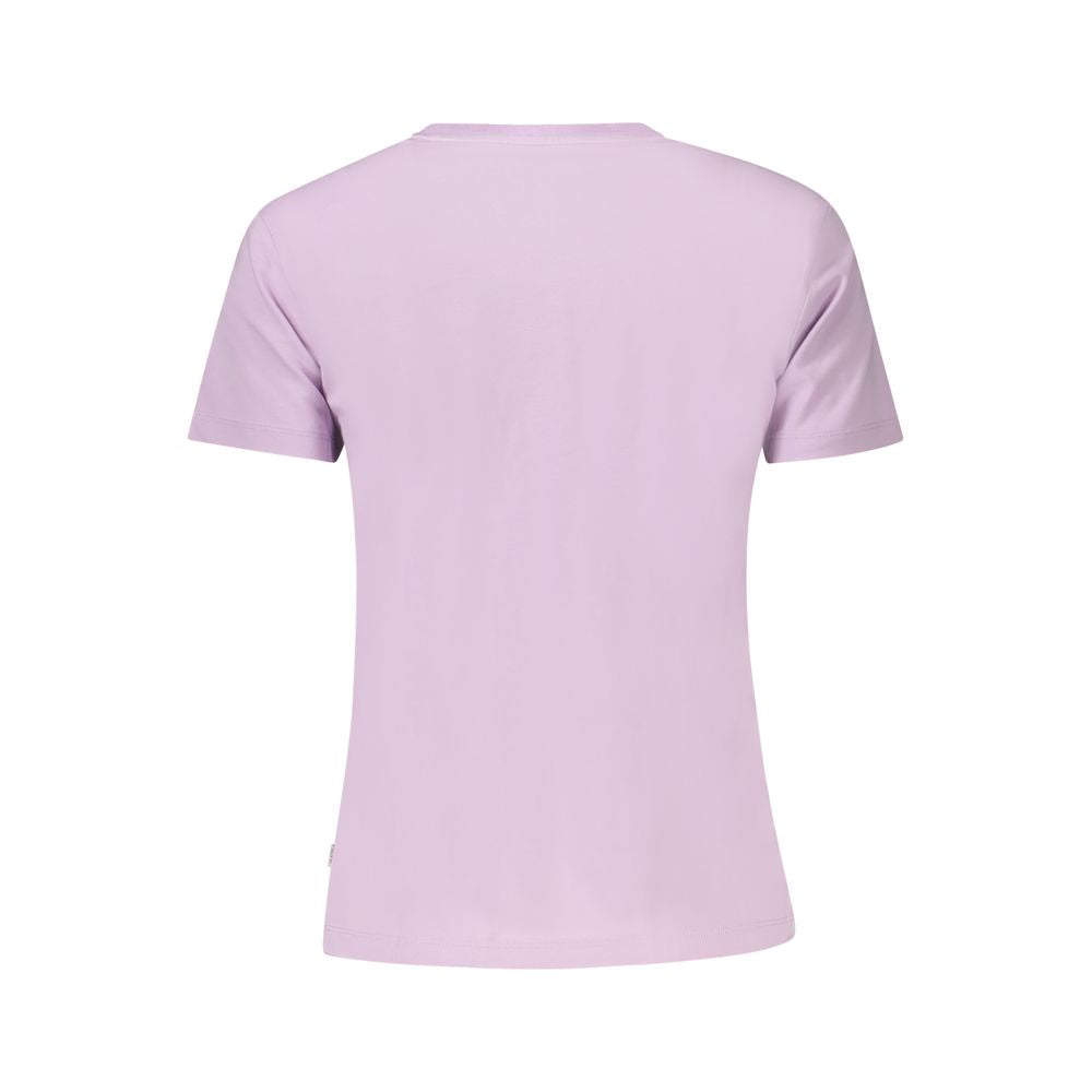 T-shirt Guess en coton violet pour femme