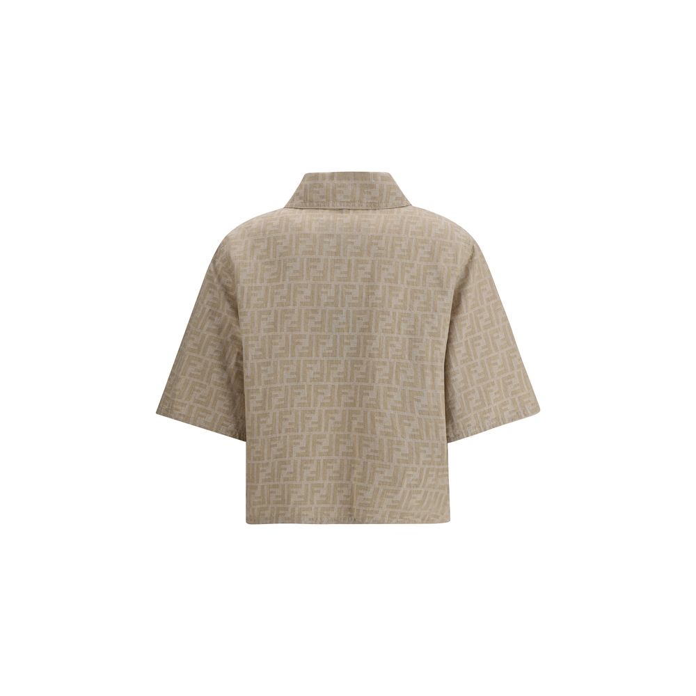 Fendi Chambray cropped jasje