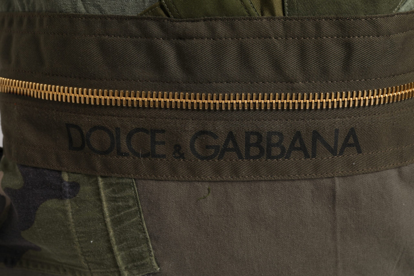 Dolce & Gabbana Military Green Patchwork Rugzak Rugzak Tas