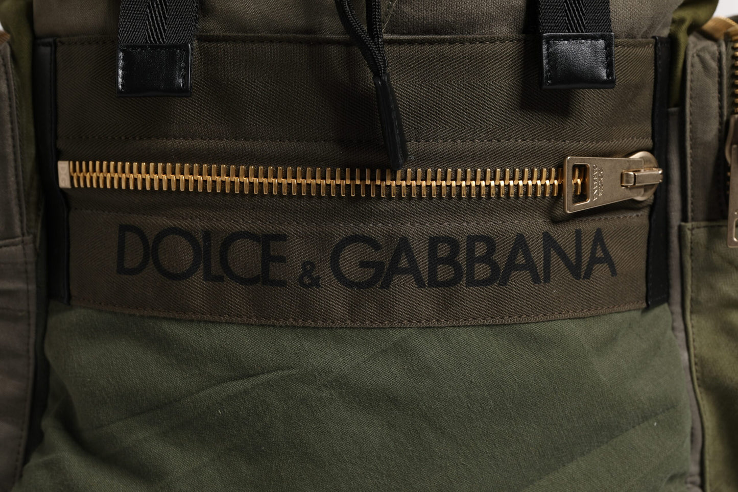 Sac à dos patchwork vert militaire Dolce & Gabbana