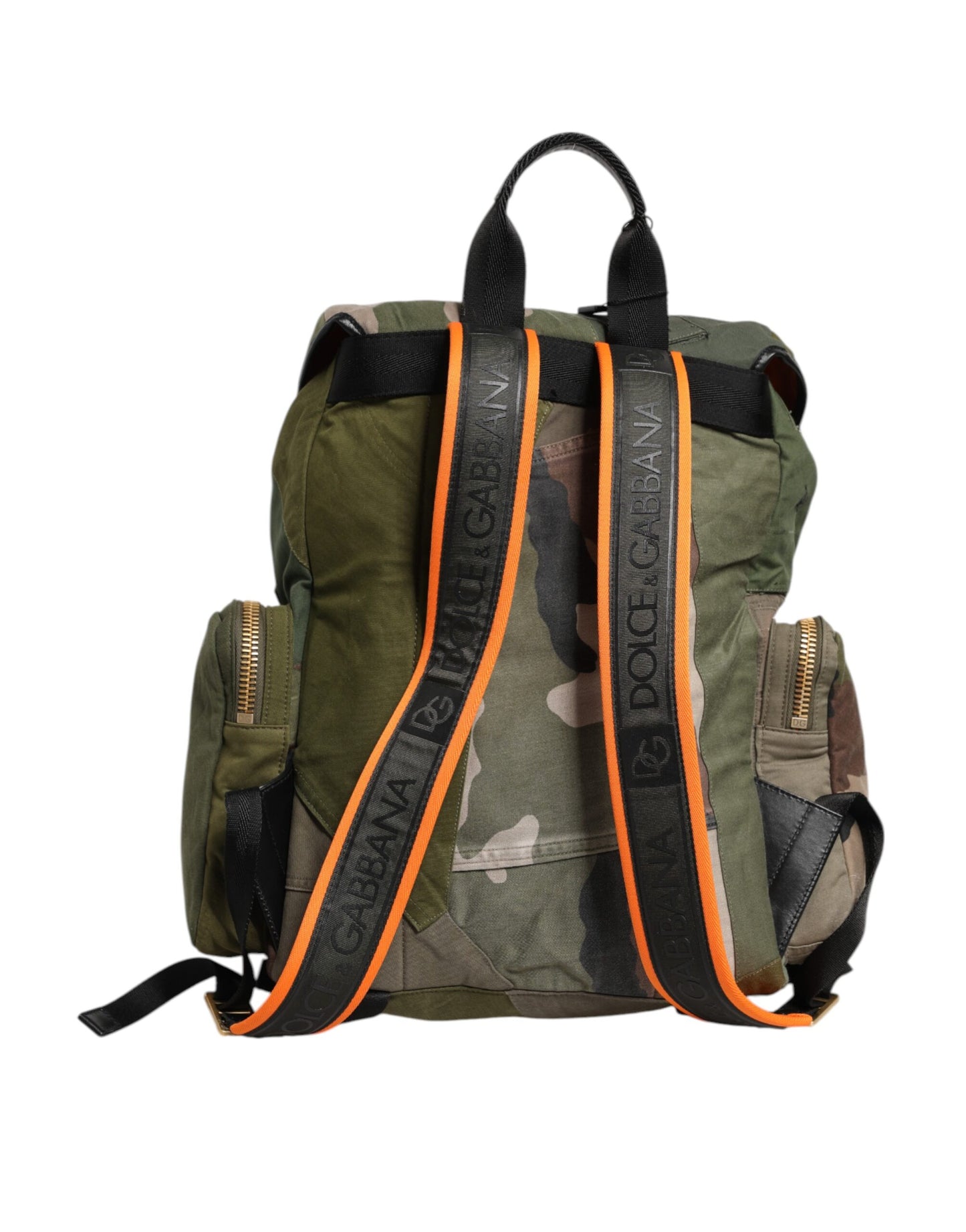 Sac à dos patchwork vert militaire Dolce & Gabbana
