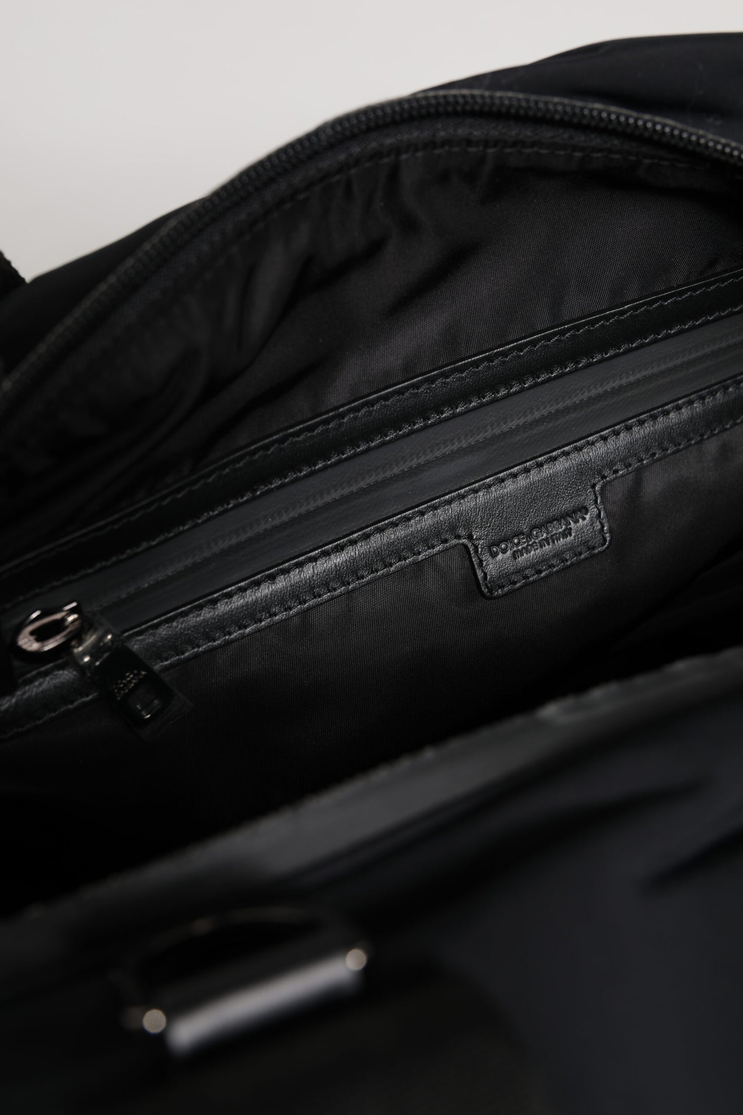Sac de voyage à bandoulière Dolce & Gabbana noir bordeaux