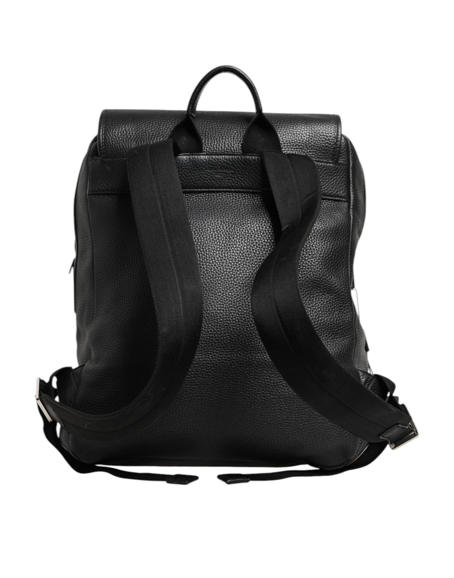 Sac à dos Palermo noir Dolce & Gabbana en cuir de veau martelé