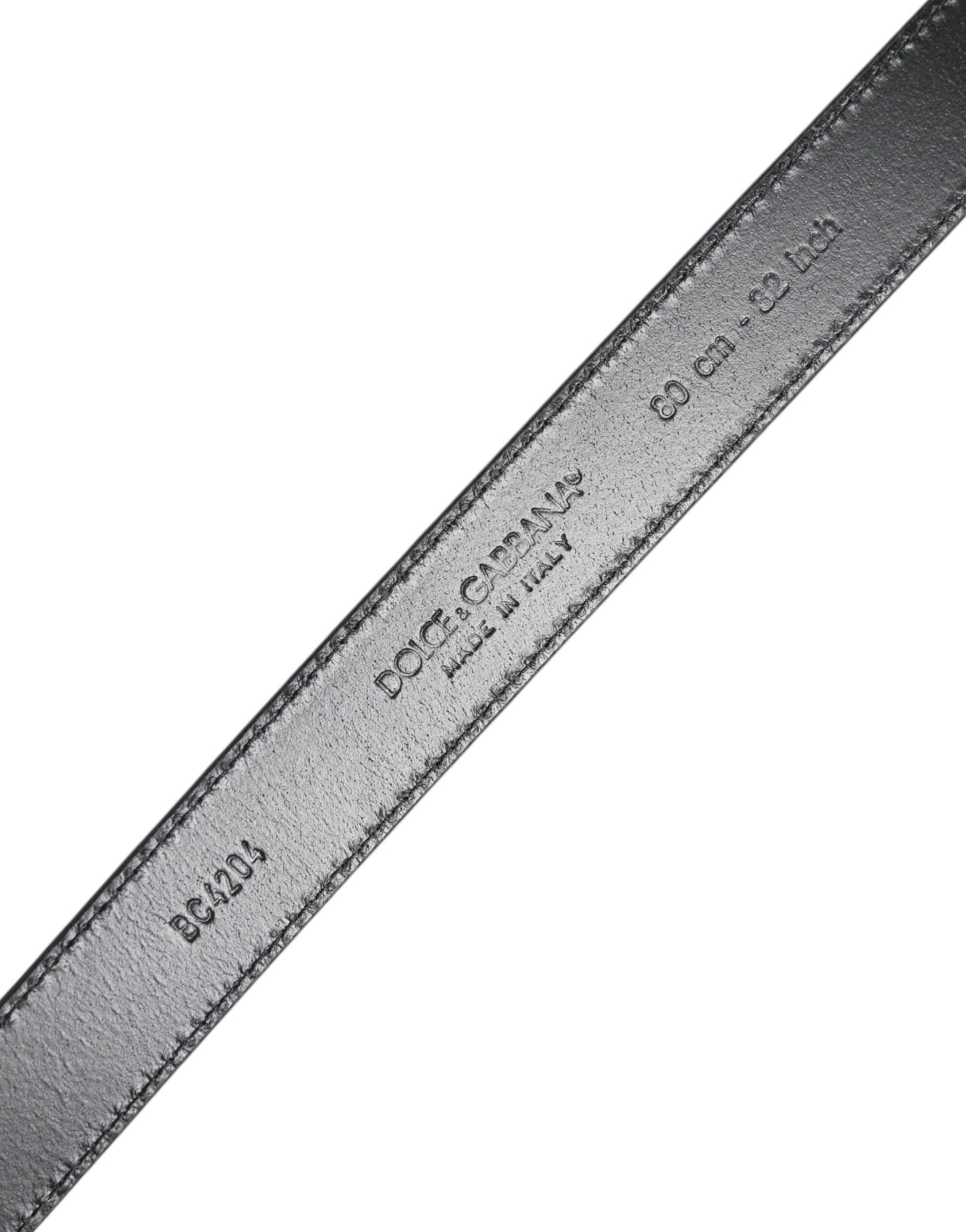 Ceinture classique en cuir bleu Dolce & Gabbana avec boucle en métal et logo DG