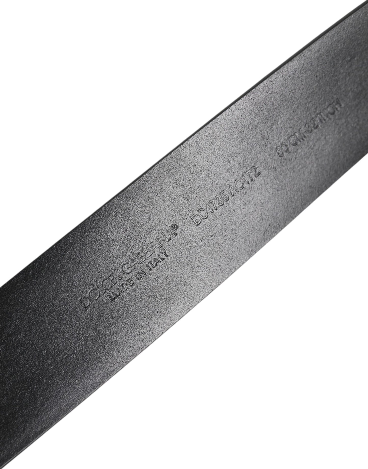 Ceinture Dolce & Gabbana en cuir noir clouté avec boucle en métal DG