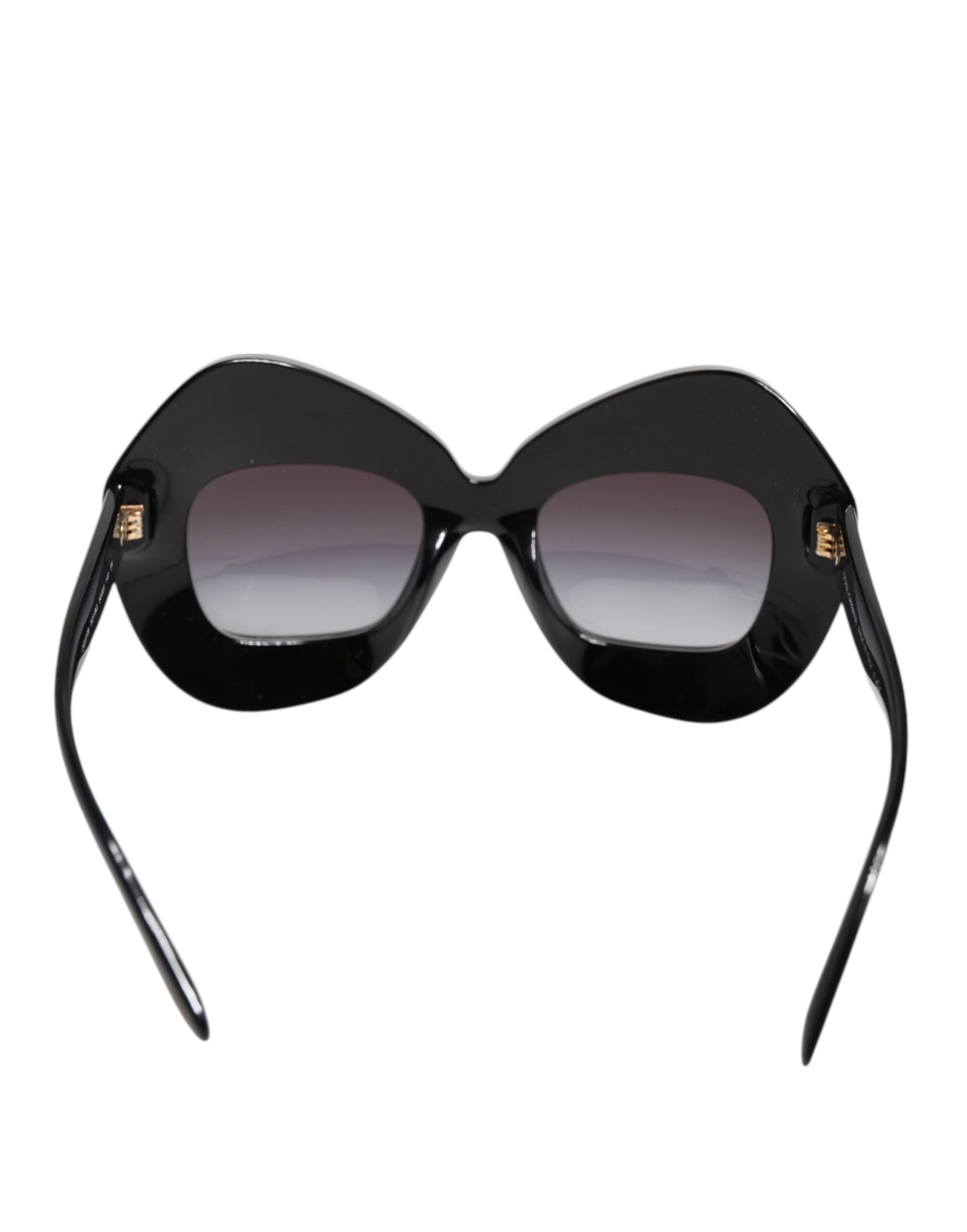 Dolce & Gabbana Zwart Wit PIED DE POULE Print Oversized Shades Zonnebril