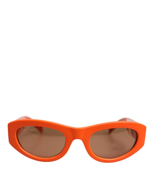 Dolce & Gabbana Orange Reborn To Live Oval Frame Logo Eyewear Zonnebril