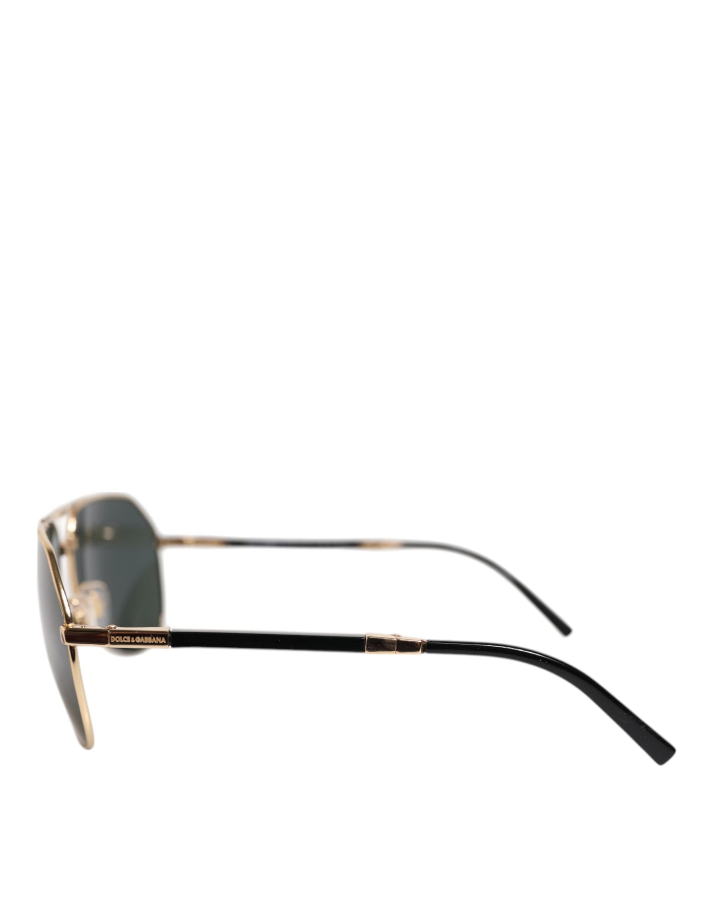 Dolce & Gabbana Gold DG2106K Pilot Frame Getinte Lens Gepolariseerde Zonnebril