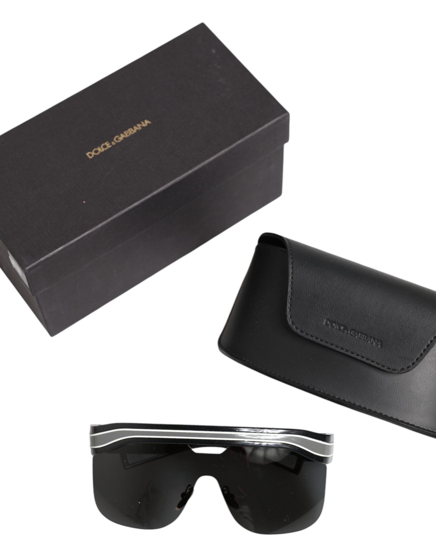 Dolce & Gabbana Zwart Wit Street Sporty DG6162 Heren Zonnebrillen