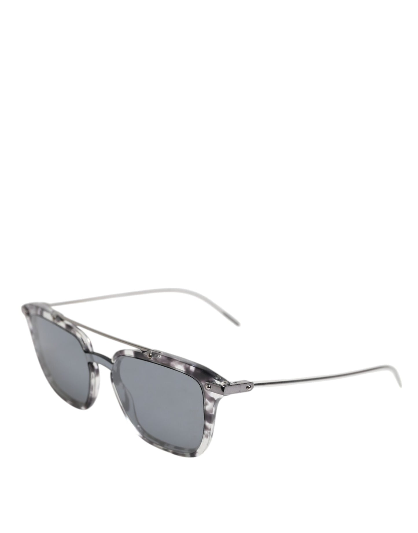 Lunettes de soleil carrées Dolce & Gabbana en acétate gris havane DG4327