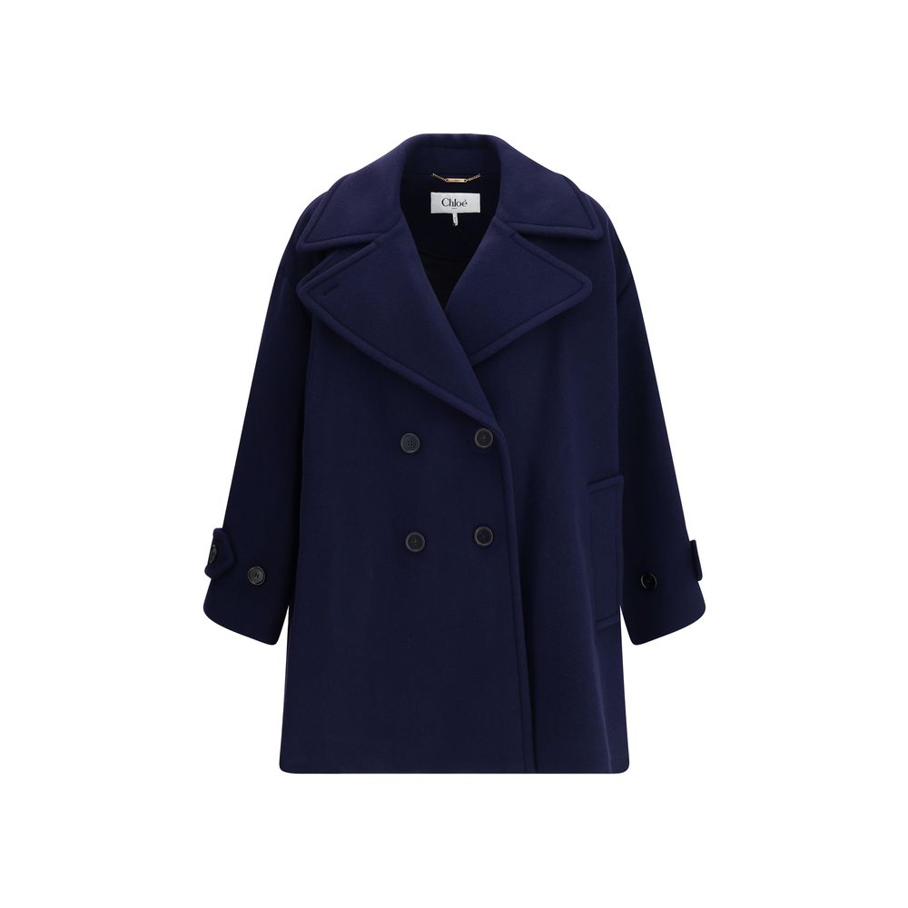 Chloé oversized dubbelgeknapte wollen jas