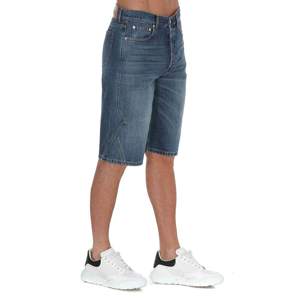 Shorts en jean Alexander McQueen