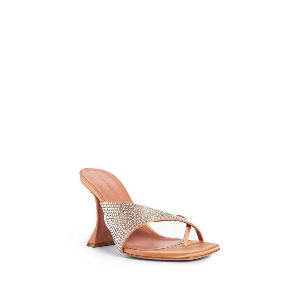 Amina Muaddi Shiona, mules à cristaux, 95 mm