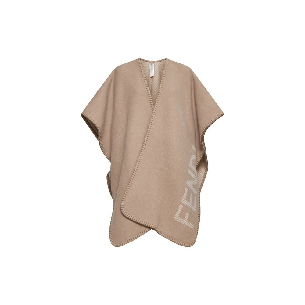 Poncho en laine et cachemire Fendi
