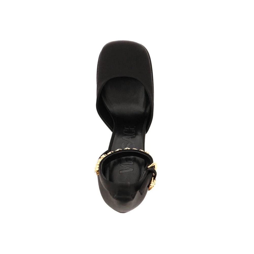 Versace platform pumps van satijnen zijde