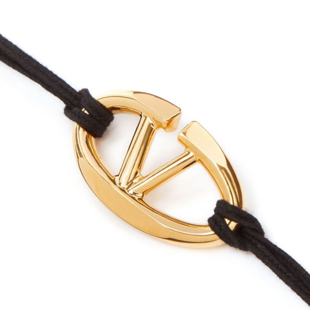 Valentino Garavani V-Logo Katoenen Armband