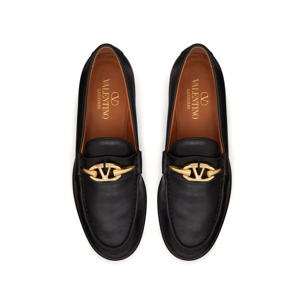 Valentino Garavani V-Logo Moon leren loafers